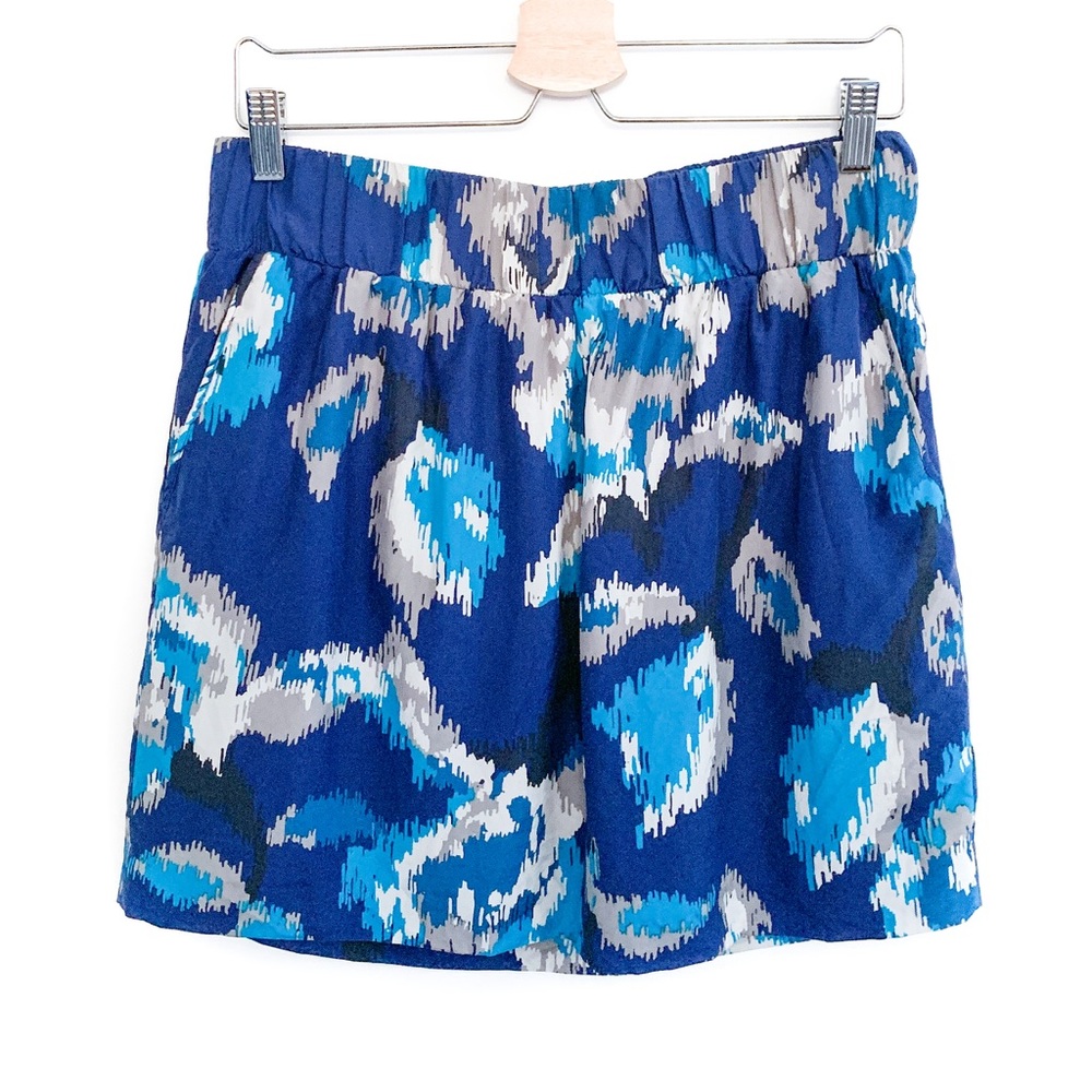 LOFT Navy Silk Skirt